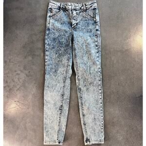 We the Free people acid washed skinny vintage jeans womens 29 pants 80s look